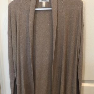 DRESSBARN Woman’s Gold/Beige All Season Cardigan